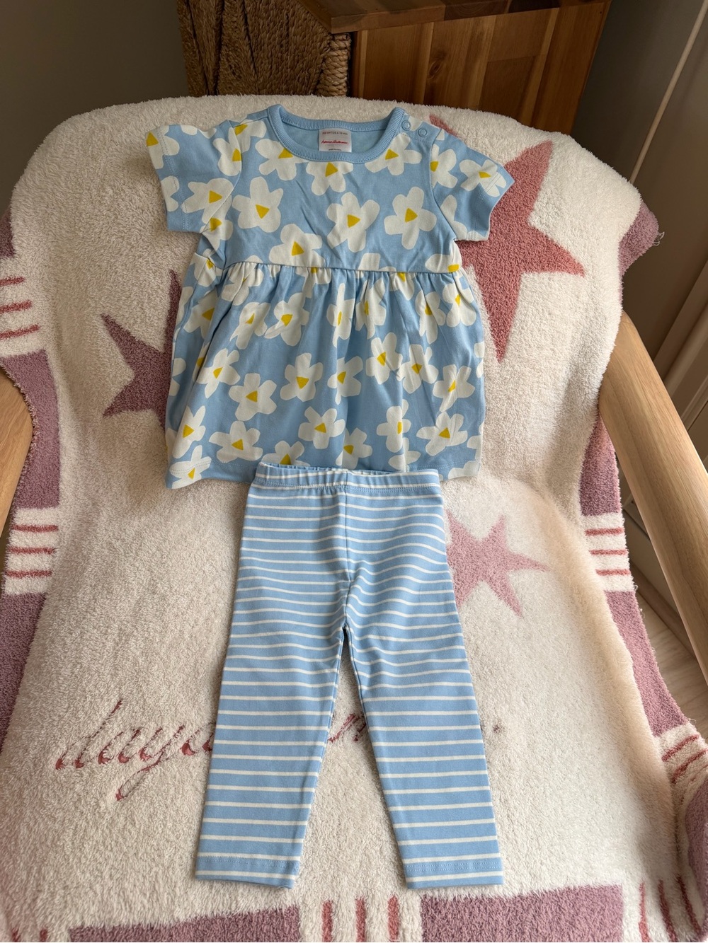 Hanna Andersson dress and legging set 6-12 mo NWOT